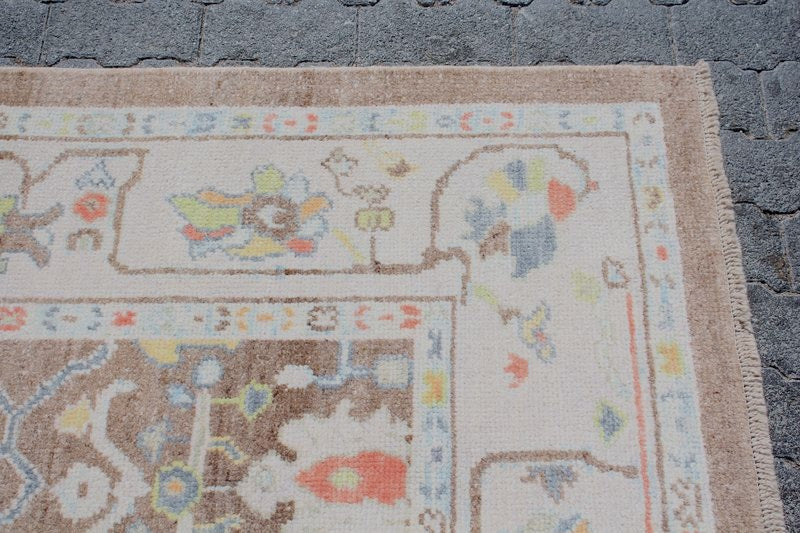 XL Vintage Turkish Accent Area Rug 7.9 x 9.8 ft