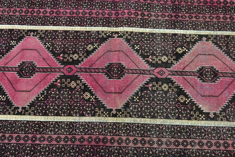 Vintage Turkish Accent Area rug 3.2 x 5.9 ft