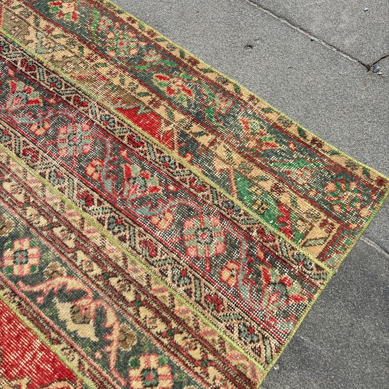 Vintage Turkish Runner Rug 2.5 x 11.4 ft