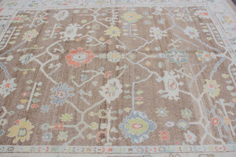 XL Vintage Turkish Accent Area Rug 7.9 x 9.8 ft