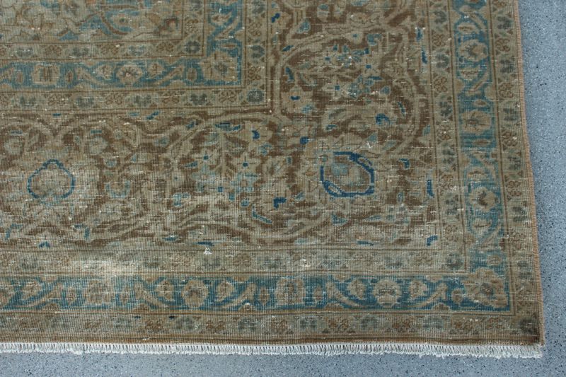 XL Vintage Turkish Accent Area Rug 10.2 x 13.5 ft