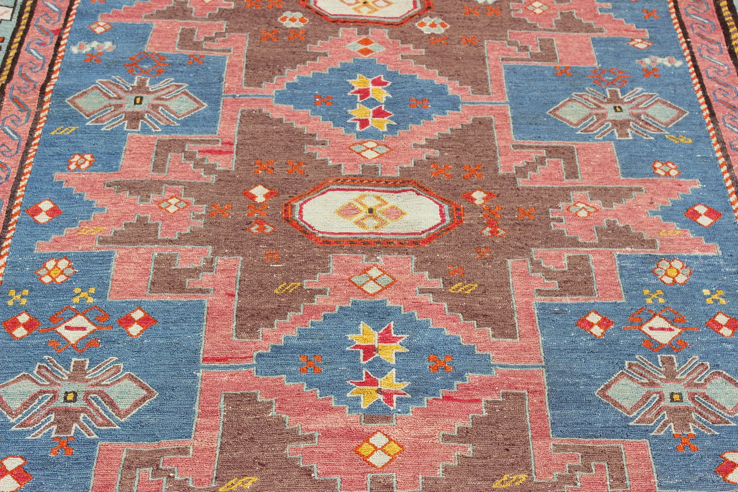XL Vintage Soumak Accent Area Rug 5.2 x 12.3 ft