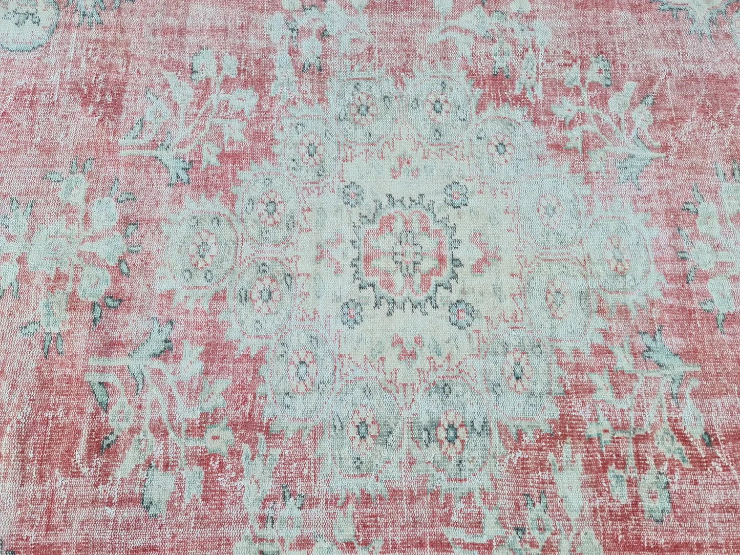 XL Vintage Turkish Accent Area Rug 7.5 x 11 ft