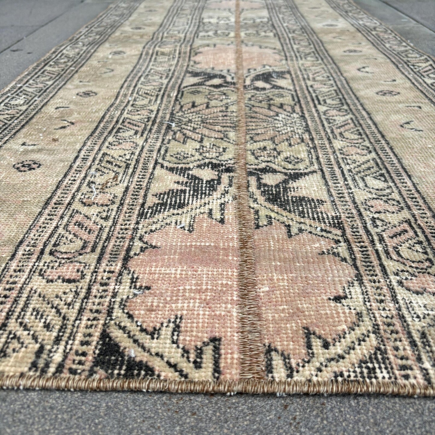 Vintage Turkish Runner Rug 2.3 x 5.5 ft