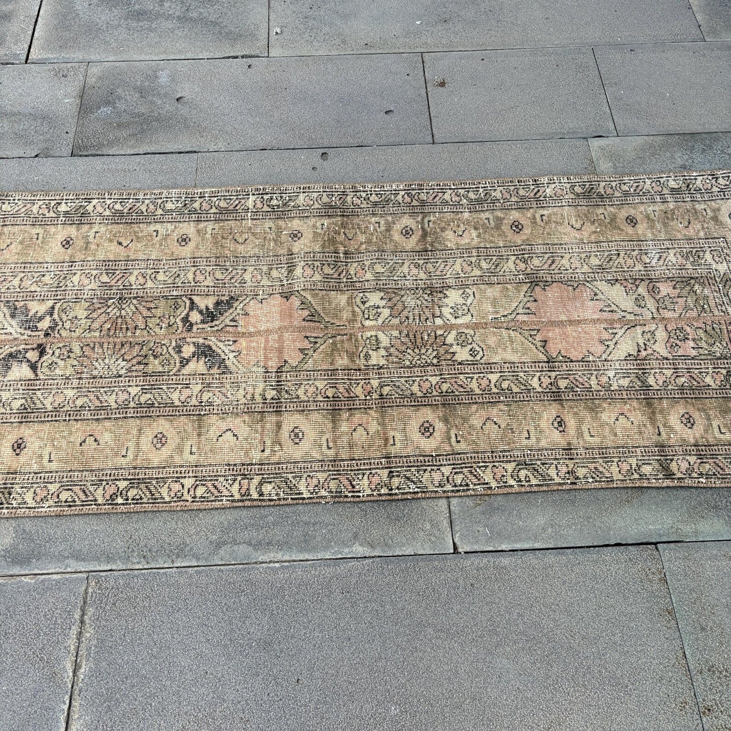 Vintage Turkish Runner Rug 2.3 x 5.5 ft
