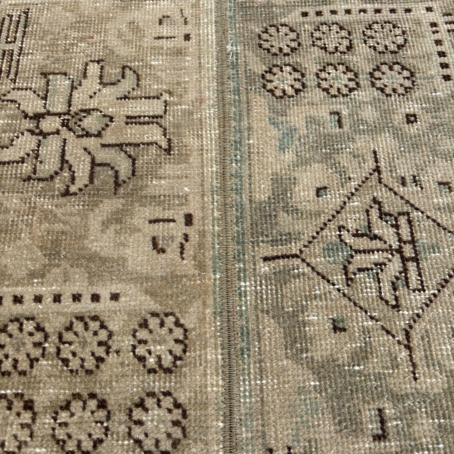 Vintage Turkish Runner Rug 2 x 4.9 ft