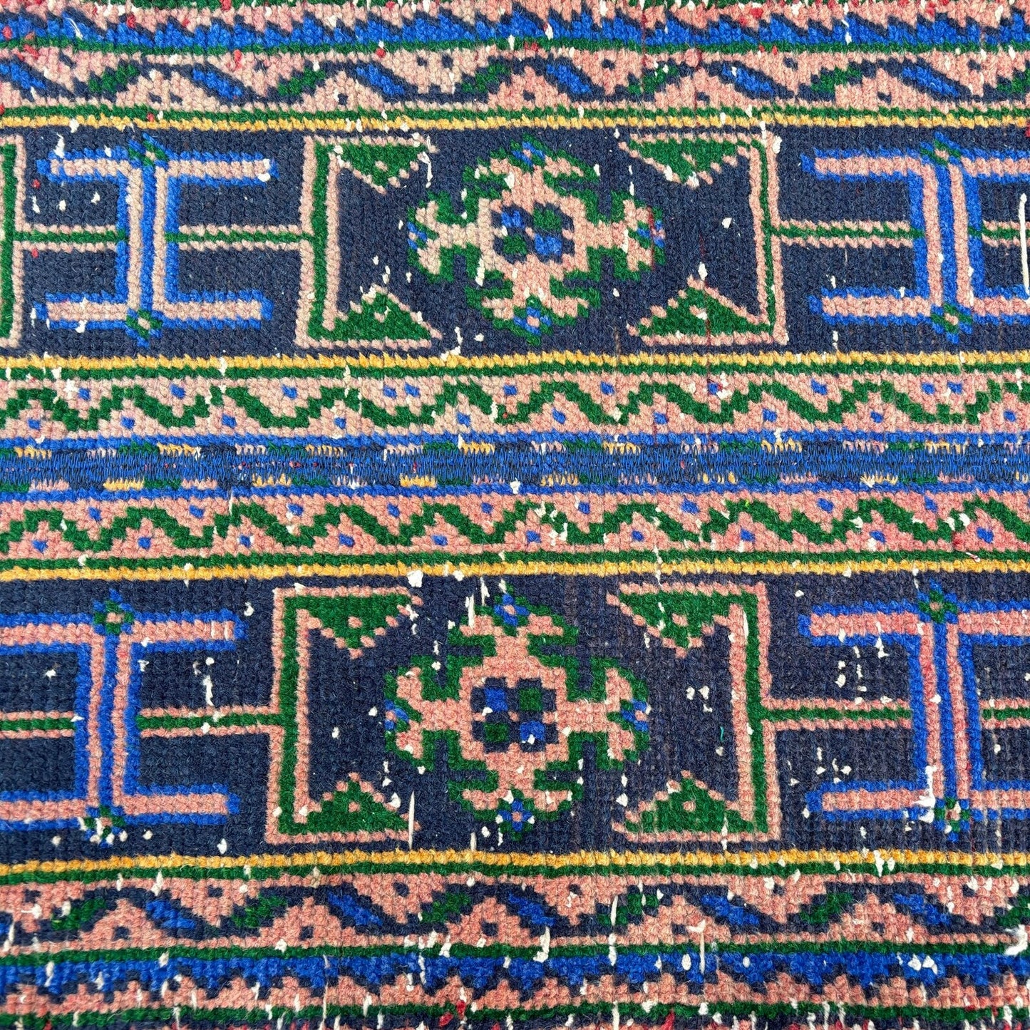 Vintage Turkish Runner Rug 2 x 11.1 ft