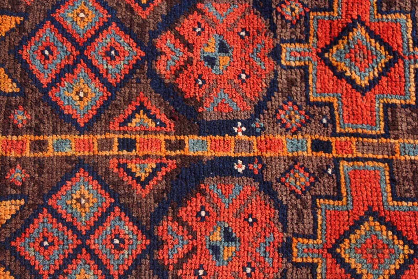 Vintage Turkish Runner Rug 1.8 x 9.7 ft