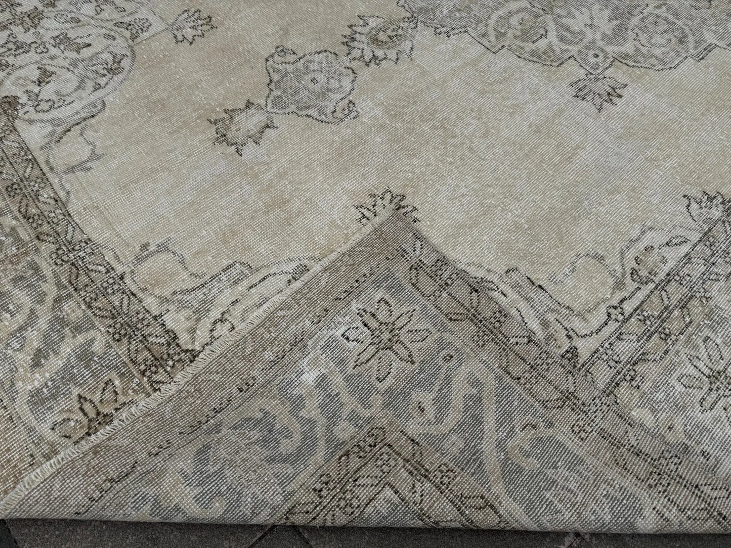 XL Vintage Turkish Accent Area Rug 7.5 x 11.5 ft
