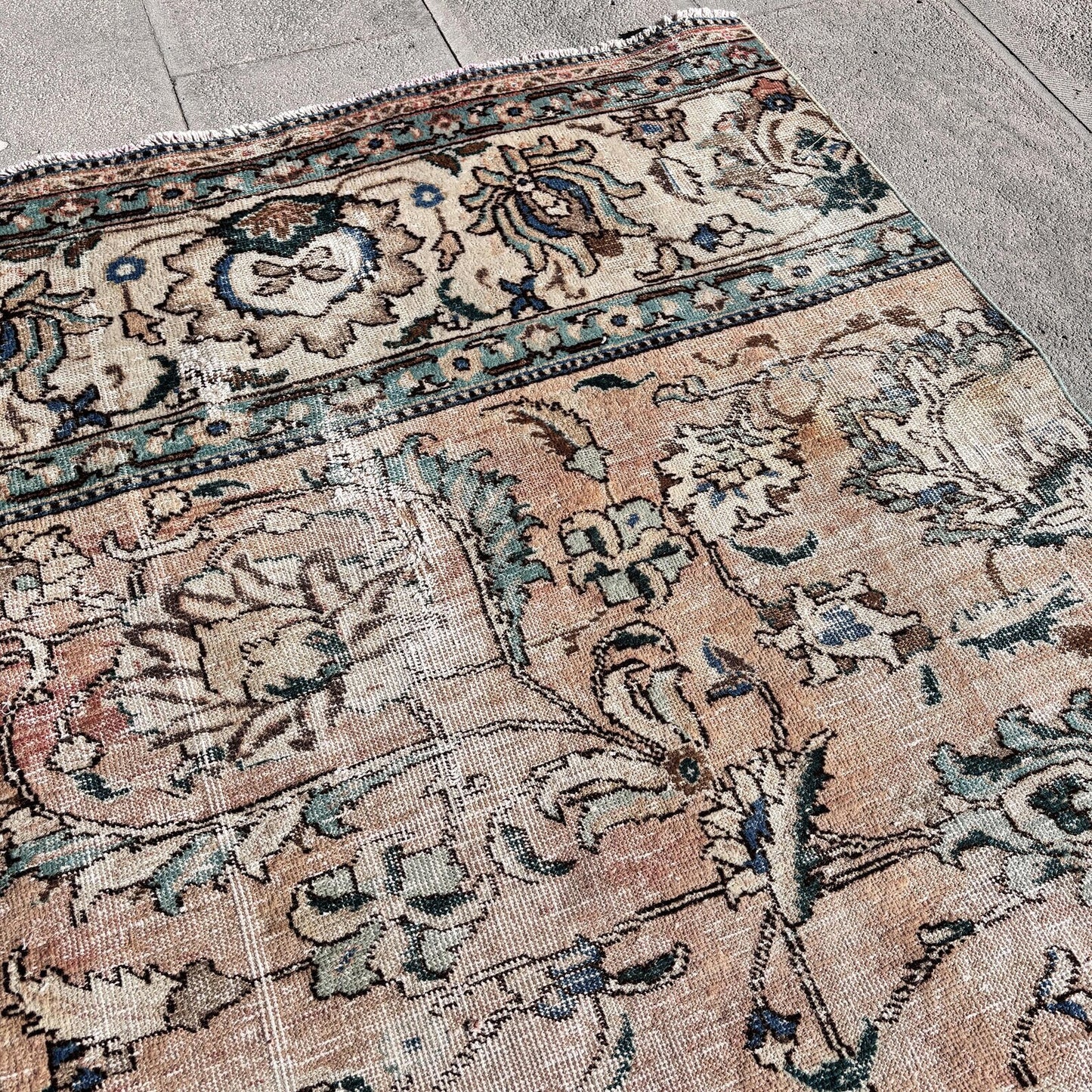 Vintage Turkish Runner Rug 3.2 x 11.3 ft