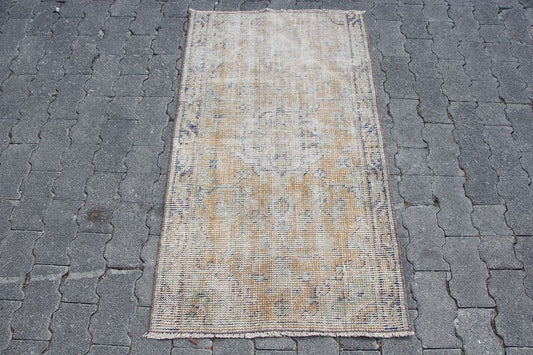 Vintage Turkish Accent Area rug 2.3 x 4.1 ft