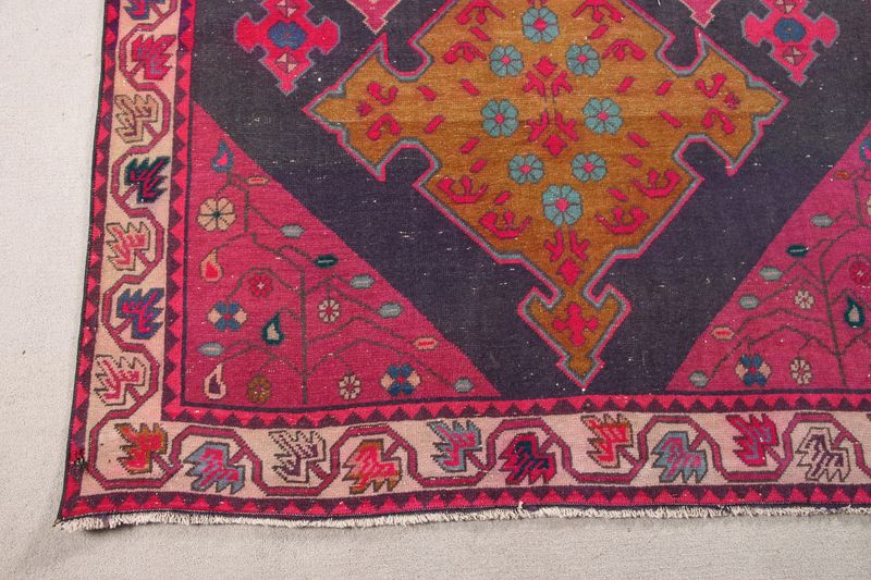 Vintage Persian Accent Area Rug 4.2 x 11 ft