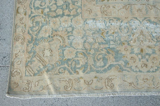 XL Vintage Turkish Accent Area Rug 9.5 x 13.3 ft