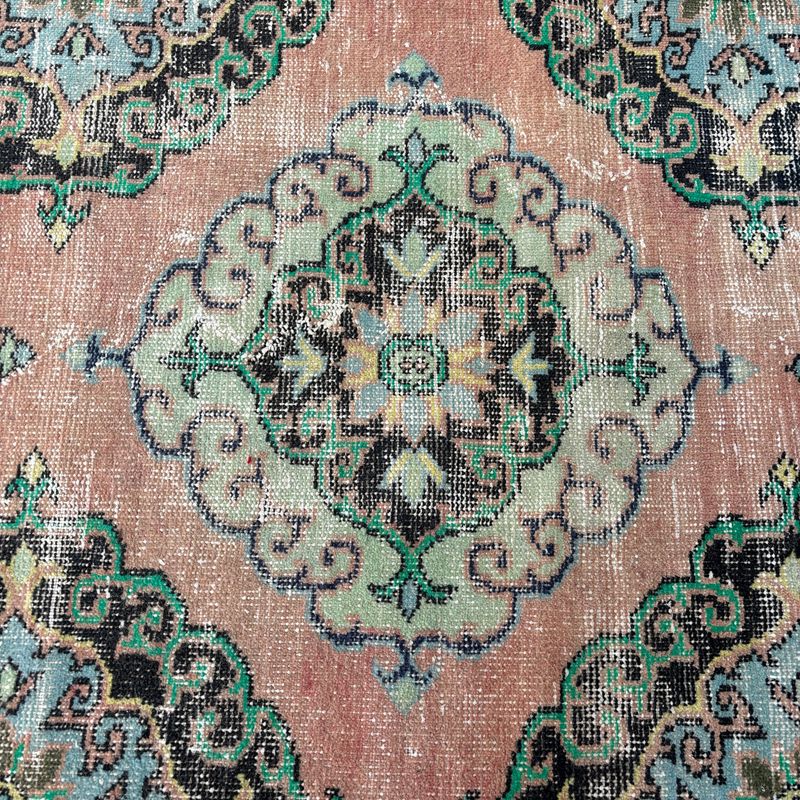 Vintage Turkish Runner Rug 3 x 12.9 ft