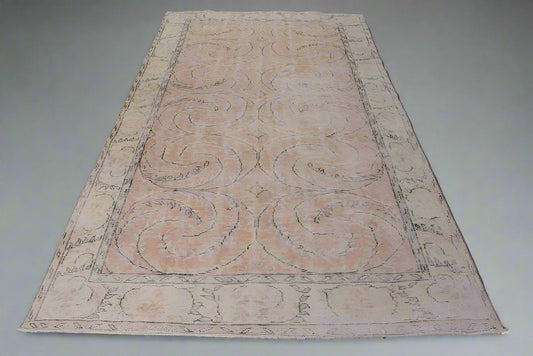 XL Vintage Turkish Accent Area Rug 5.9 x 9 ft