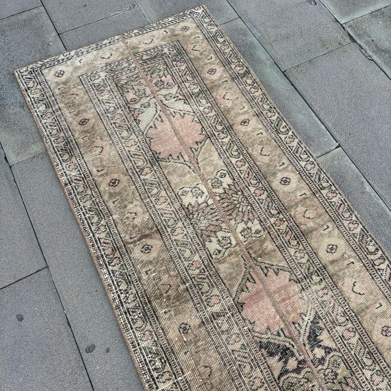Vintage Turkish Runner Rug 2.3 x 5.5 ft