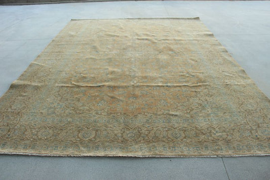 XL Vintage Turkish Accent Area Rug 10.2 x 13.5 ft