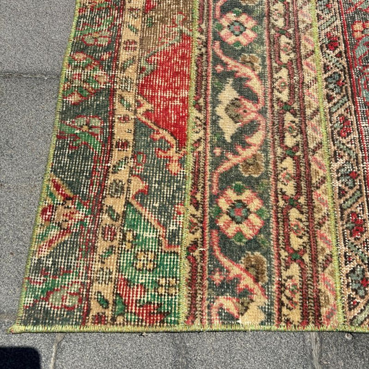Vintage Turkish Runner Rug 2.5 x 11.4 ft