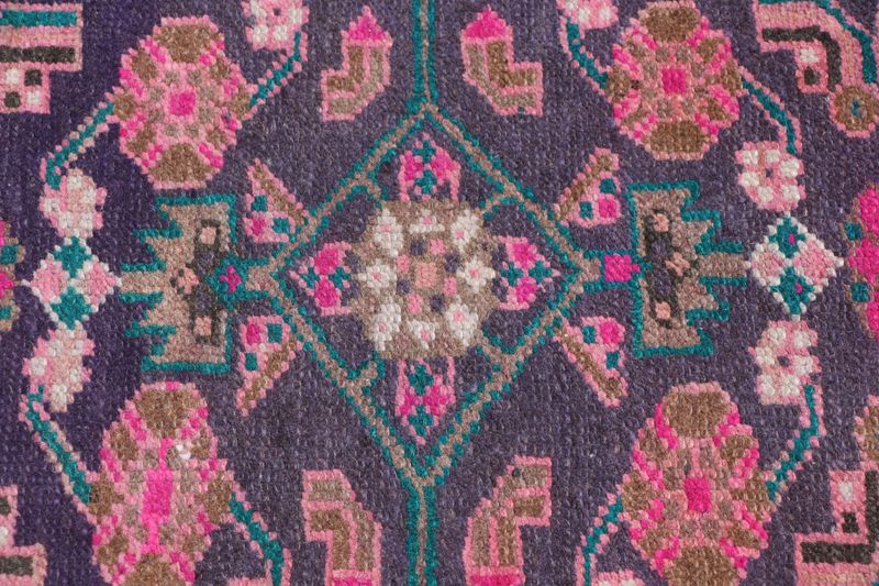 Vintage Persian Accent Area Rug 4.2 x 6.8 ft