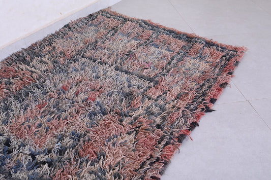 Vintage Moroccan Accent Area Rug 3 x 5.3 ft