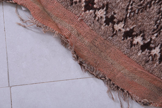 Vintage Moroccan Accent Area Rug 4.1 x 6.8 ft