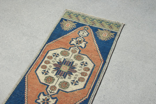 Vintage Turkish Mini Rug 1.5 x 3.5 ft