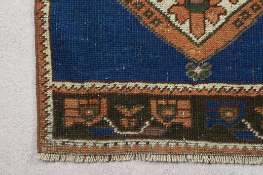 Vintage Turkish Mini Rug 1.7 x 3.2 ft