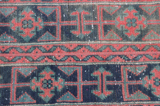 Vintage Turkish Accent Runner Rug 1.7 x 4.7 ft