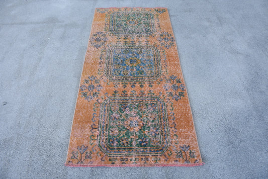 Vintage Turkish Accent Area rug 2.7 x 5.7 ft