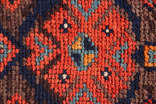 Vintage Turkish Runner Rug 1.8 x 9.7 ft