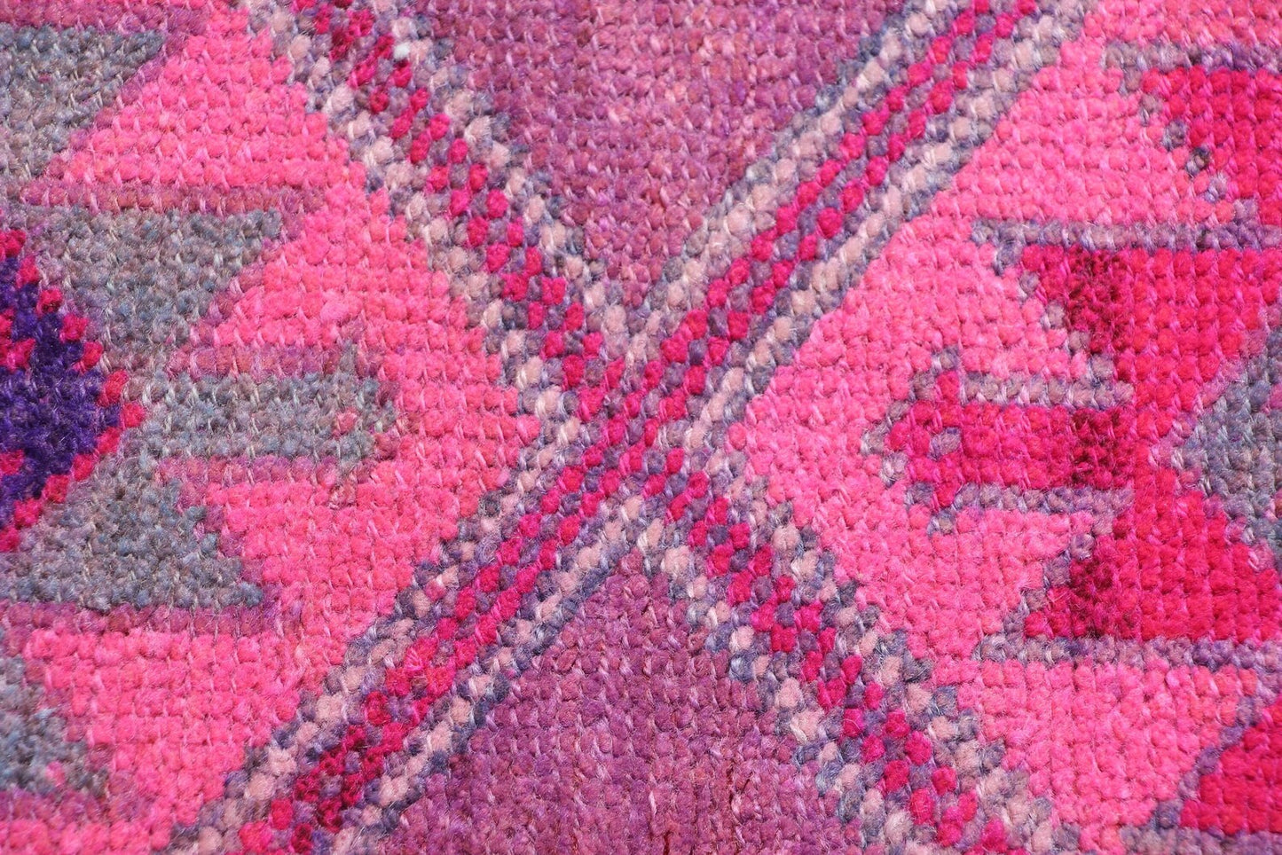 Vintage Turkish Runner Rug 2.3 x 10 ft