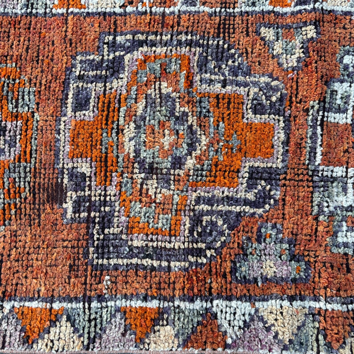 Vintage Turkish Runner Rug 2.7 x 12 ft